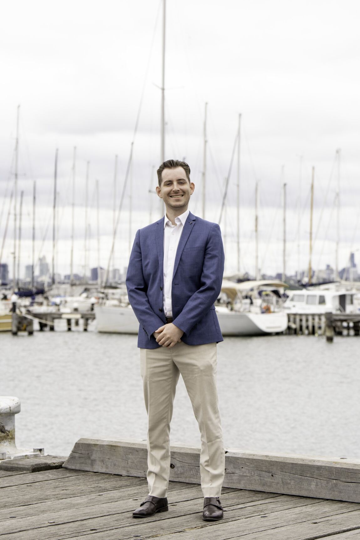 Noah Lautman-Wurt at the Williamstown waterfront